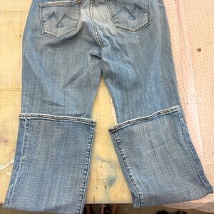 Vigoss Light Blue Distressed Wide Leg Jeans